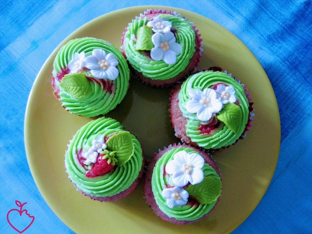 Cupcakes fragola e pistacchio