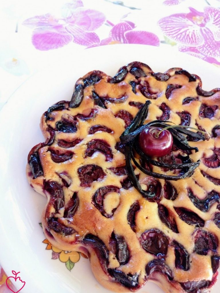 Clafoutis ricotta ciliegie e vaniglia