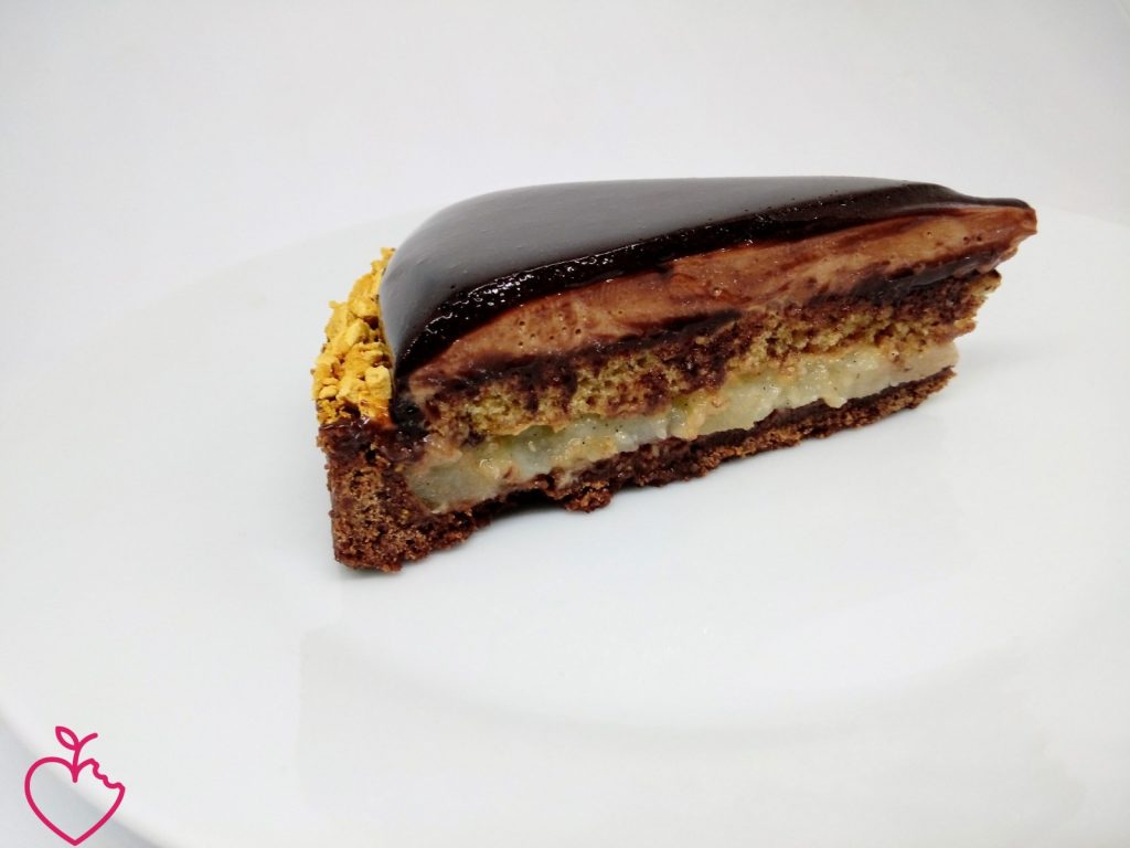 Crostata speculos, pere e cioccolato